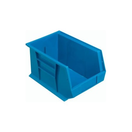 Quantum Storage Systems Hang & Stack Storage Bin, Plastic, Blue, 12 PK QUS242BL